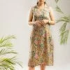 Magizham Beige Floral 2 Pc Set