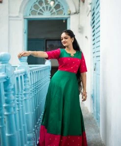 Manjal Couture Aadya Anarkali 11 Manjal Couture Aadya Anarkali