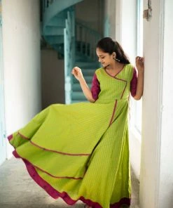 Manjal Couture Ilai Anarkali