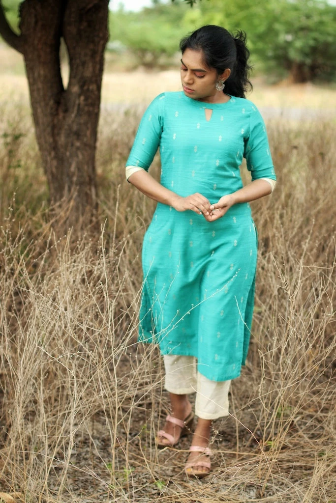 KUNDAVAI Ridha Turquoise 2 KUNDAVAI Ridha Turquoise