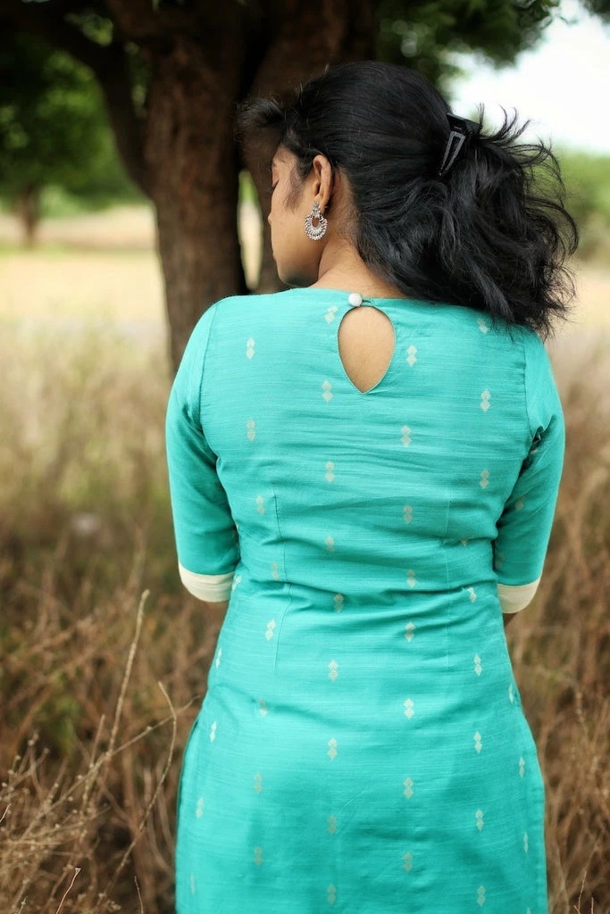 KUNDAVAI Ridha Turquoise 4 KUNDAVAI Ridha Turquoise