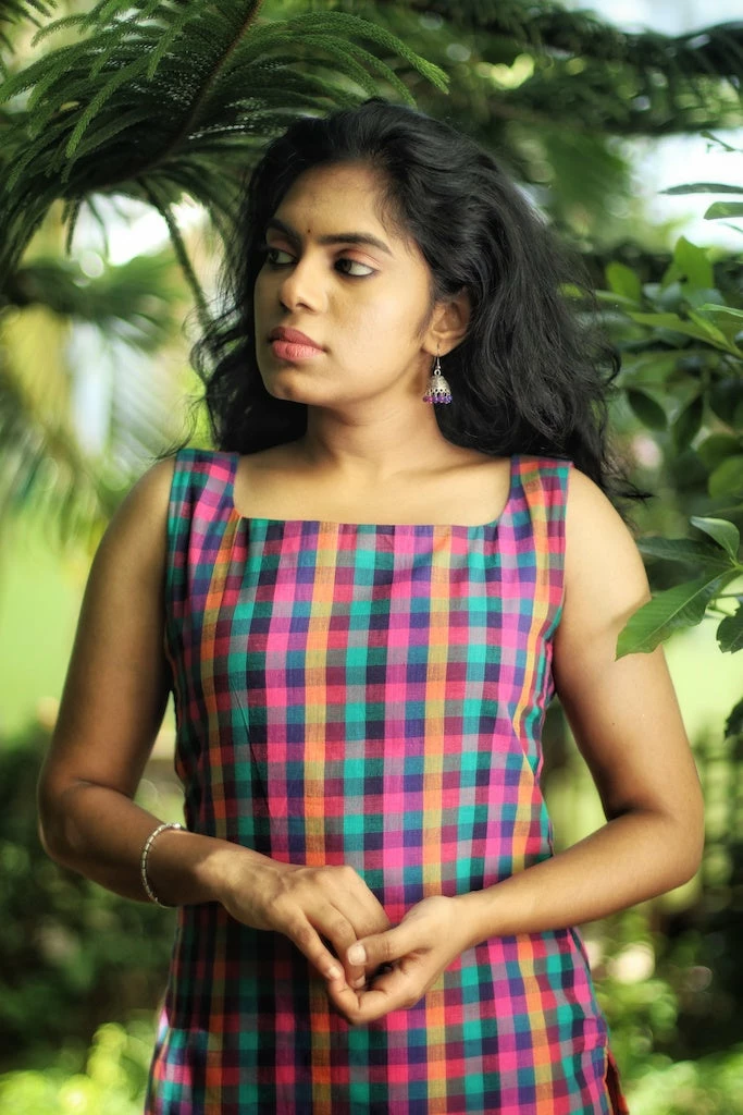 KUNDAVAI Varna Multicolour Checks Margazhi Moments 5 KUNDAVAI Varna Multicolour Checks Margazhi Moments