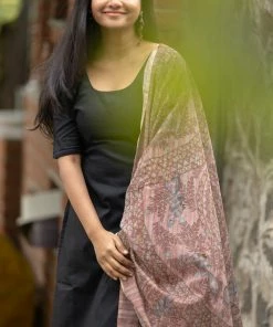 Ekanta Margazhi Moments Madhubani Black And Rust Brown