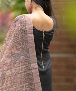 Ekanta Margazhi Moments Madhubani Black And Rust Brown