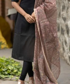 Ekanta Margazhi Moments Madhubani Black And Rust Brown