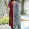 Ekanta Margazhi Moments Madhubani Maroon And Green