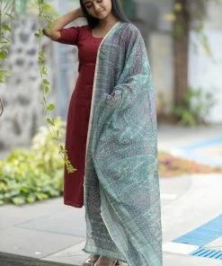 Ekanta Margazhi Moments Madhubani Maroon And Green