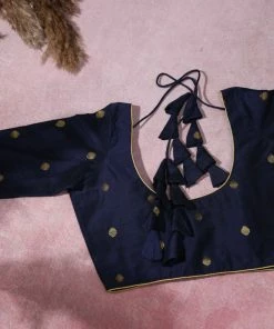 Ekanta Tops & Blouses Blouse- Saatvika Navy