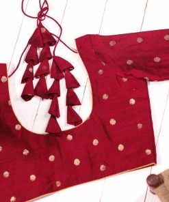 Ekanta Tops & Blouses Blouse- Saatvika Maroon