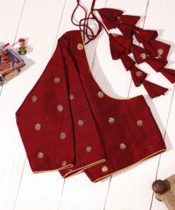 Ekanta Tops & Blouses Blouse- Saatvika Maroon
