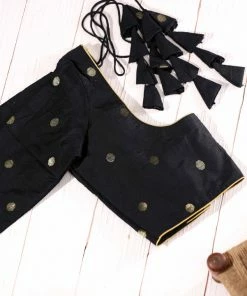 Ekanta Tops & Blouses Blouse- Saatvika Black