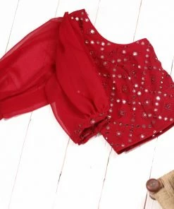 Ekanta Tops & Blouses Blouse - Avantika Maroon