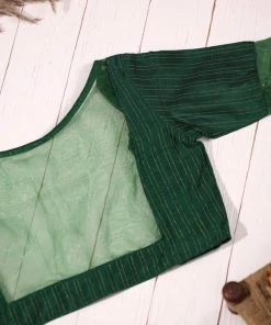 Ekanta Blouse- Kanimozhi Green Tops & Blouses