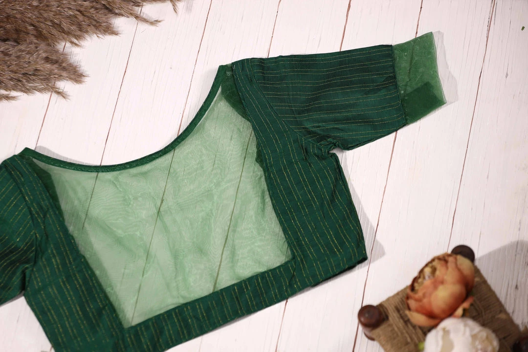 Ekanta Blouse- Kanimozhi Green Tops & Blouses 1 Ekanta Blouse- Kanimozhi Green Tops & Blouses