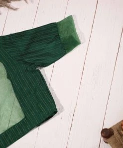 Ekanta Blouse- Kanimozhi Green Tops & Blouses