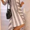 Label RishMaan Vibes Of Stripes Midi