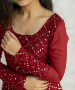 Ekanta Avantika Maroon Margazhi Moments