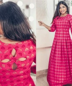 Label RishMaan Fuschia Floret