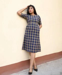Label RishMaan Plaid Midi