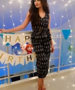 KUNDAVAI Savannah - Black Ikkat Co-Ord Set