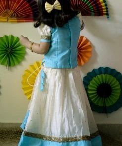 Ekanta Kayalvizhi Ivory And Aqua Mini