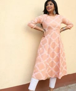 Label RishMaan Serene Peach Uptown Contemporary