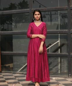 Label RishMaan Uptown Contemporary Soraya - Magenta