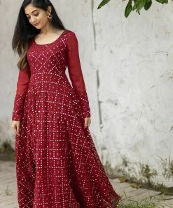 Ekanta Avantika Maroon Margazhi Moments