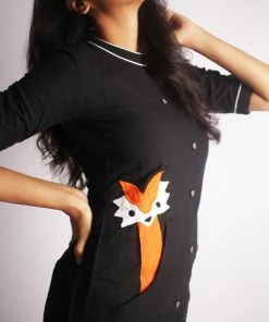 Threeness Black Fox Dress 8 Threeness Black Fox Dress