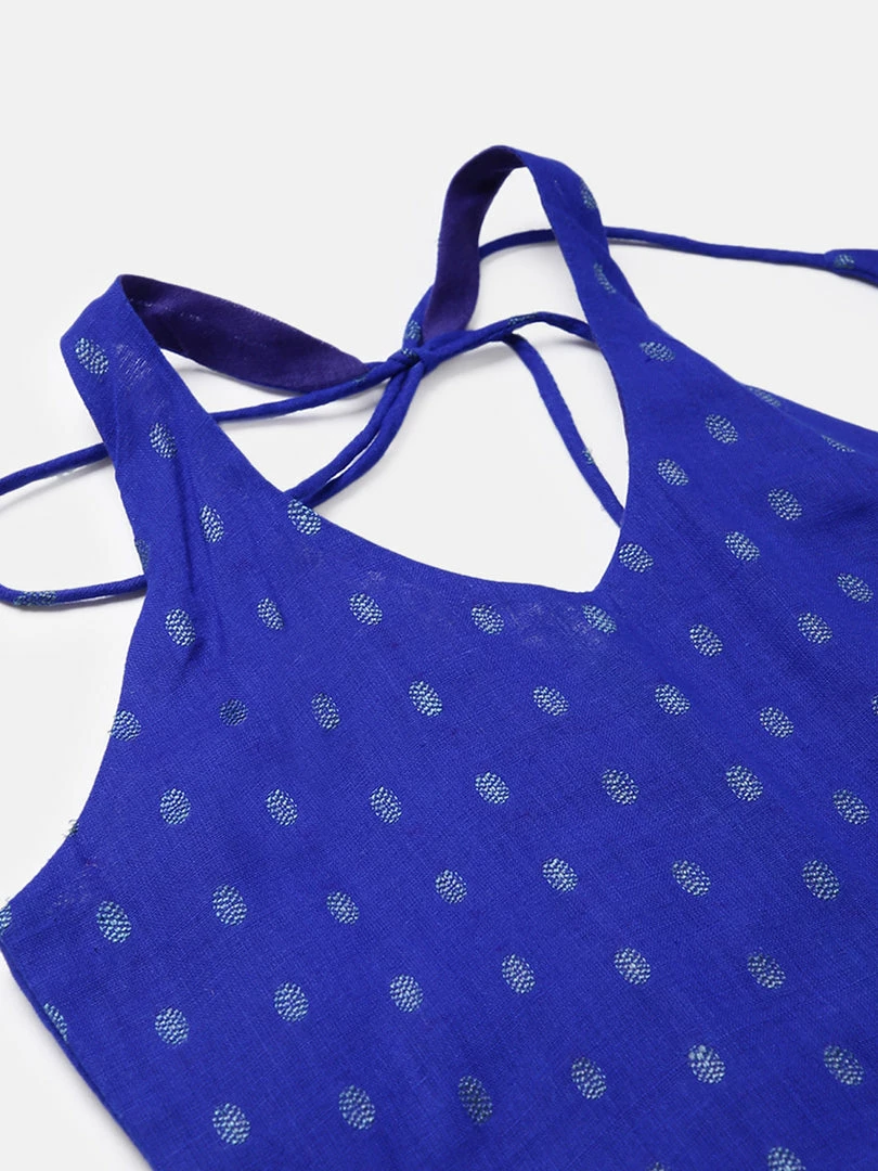 The Anarkali Store Blue Crop Top And Light Gold Skirt 2 The Anarkali Store Blue Crop Top And Light Gold Skirt