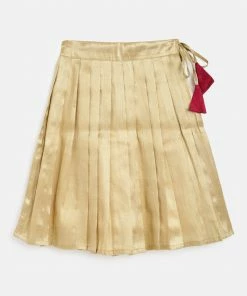 The Anarkali Store Pink Crop Top And Light Gold Skirt 7 The Anarkali Store Pink Crop Top And Light Gold Skirt