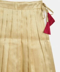 The Anarkali Store Pink Crop Top And Light Gold Skirt 6 The Anarkali Store Pink Crop Top And Light Gold Skirt