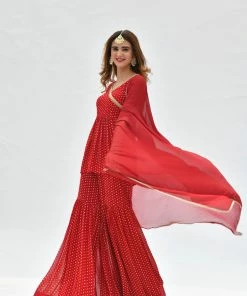 Label RishMaan Uptown Contemporary Bandhej