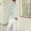 Gulaal Blue Tie- Dye Kurta Men's Shirt