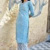 PRINTS VALLEY Jaipur Tales Blue Floral White Buti Kurta Set