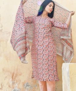 PRINTS VALLEY Pastel Orange Tiger Print Set Jaipur Tales 8 PRINTS VALLEY Pastel Orange Tiger Print Set Jaipur Tales