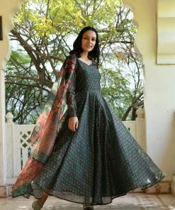 PRINTS VALLEY Jaipur Tales Jiya-Green