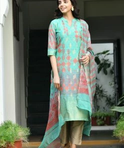 PRINTS VALLEY Jaipur Tales Nidhi-Turquoise