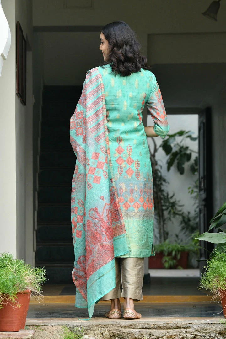 PRINTS VALLEY Jaipur Tales Nidhi-Turquoise 6 PRINTS VALLEY Jaipur Tales Nidhi-Turquoise