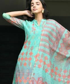 PRINTS VALLEY Jaipur Tales Nidhi-Turquoise 10 PRINTS VALLEY Jaipur Tales Nidhi-Turquoise