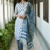 PRINTS VALLEY Jaipur Tales White Blue Buti Floral Set