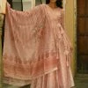 PRINTS VALLEY Jaipur Tales Lily-Peach Dress With Dupatta