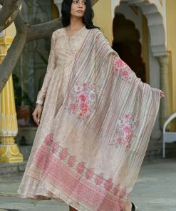 PRINTS VALLEY Lily-Pista Green Dress With Dupatta Jaipur Tales 13 PRINTS VALLEY Lily-Pista Green Dress With Dupatta Jaipur Tales