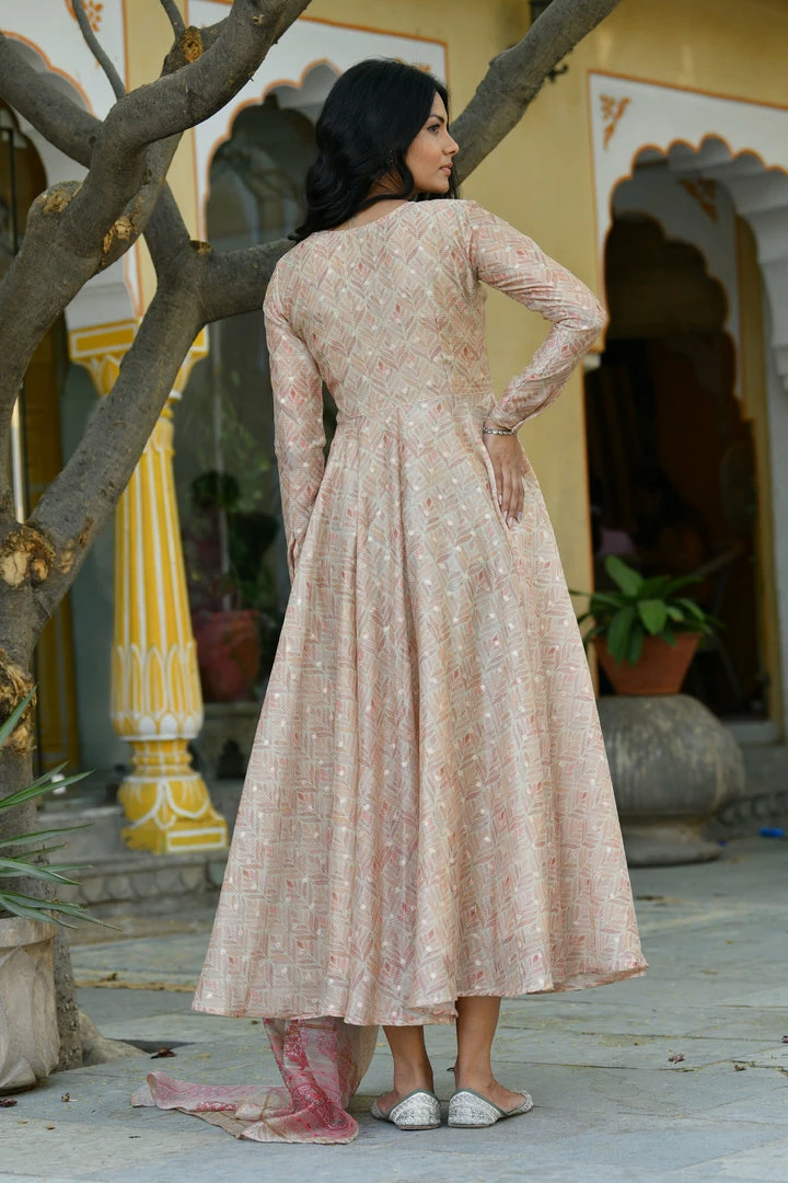 PRINTS VALLEY Lily-Pista Green Dress With Dupatta Jaipur Tales 6 PRINTS VALLEY Lily-Pista Green Dress With Dupatta Jaipur Tales