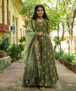 PRINTS VALLEY Jaipur Tales Jaya - Olive