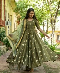 PRINTS VALLEY Jaipur Tales Jaya - Olive