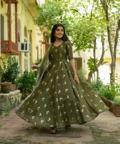 PRINTS VALLEY Jaipur Tales Jaya - Olive