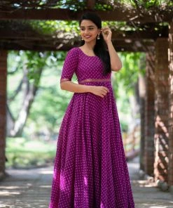The Stitches Margazhi Moments Maurya - Purple