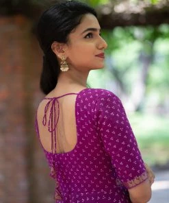 The Stitches Margazhi Moments Maurya - Purple