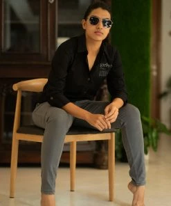 The Stitches Margazhi Moments Girl-Boss Shirt - Black